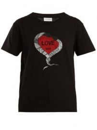 Snake and heart-print cotton jersey T-shirt at Matches