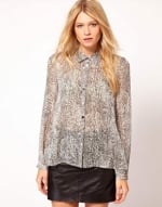 Snake print blouse at ASOS at Asos