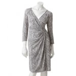 Snake print wrap dress at Kohls