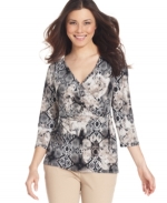 Snake skin print top like Glorias at Macys