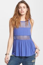 Snap Out Of It Sheer Panel Tank at Nordstrom Rack