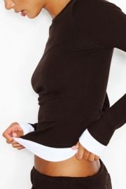 SnatchRib Double Layer Longsleeve Top at Garage