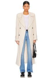 Sndys Myka Trench Coat In Bone at Revolve