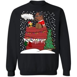 Snoopy Dogg Christmas Crewneck Sweatshirt The Dude39s Threads at The Dudes Threads