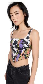 Snow Xue Gao Mix Prints Corset Top at Shopbop