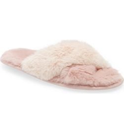 Snuggle Plush Faux Fur Slipper at Nordstrom