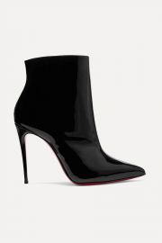 So Kate Booty Patent-Leather Ankle Boots by Christian Louboutin at Net A Porter