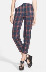 Socialite Plaid Crop Pants at Nordstrom