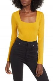 Socialite Square Neck Bodysuit   Nordstrom at Nordstrom