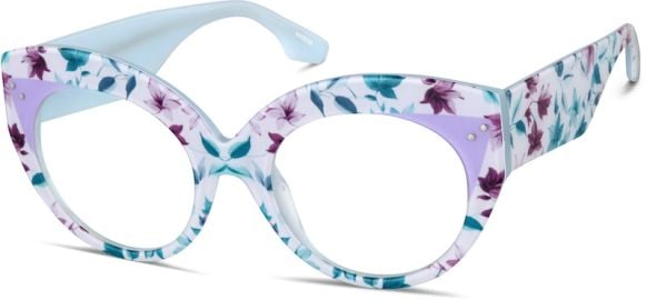 Soft Blue Round Glasses 4449039 Zenni Optical at Zenni Optical