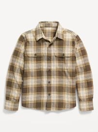Soft-Brushed Flannel Pocket Shirt for Boys at Old Navy