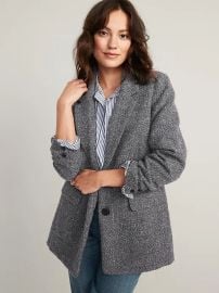 Soft-Brushed Oversized Blazer at Old Navy