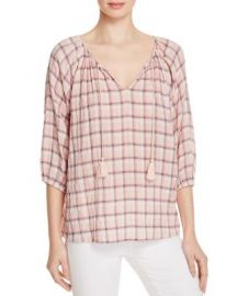 Soft Joie Legaspi Plaid Top at Bloomingdales