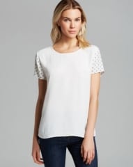 Soft Joie Tee - Hanneli Geo Printed Crepe at Bloomingdales