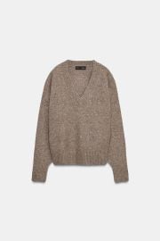 Soft Knit V Neck Sweater at Zara