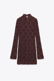 Soft Touch Lace Short Dress at Zara