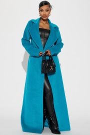 Soho Chic Coat - Turquoise Fashion Nova at Fashion Nova
