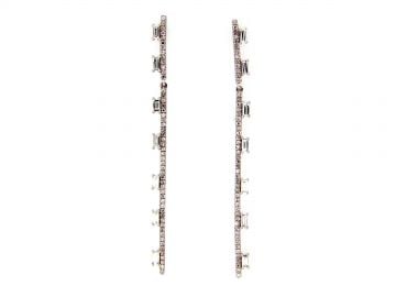 Soho Diamond Long Bar Earring by Dilamani at Dilamani