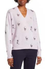 Sol Palm Tree Skull Sweater at Nordstrom Rack