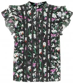 Sol floral cotton-blend top at Mytheresa