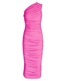 Solace London Amaya Jersey Midi Dress In Pink reg at Intermix