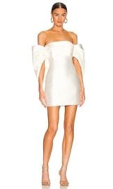 Solace London Elina Mini Dress In Cream at Revolve