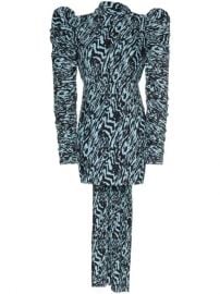 Solace London Marne Patterned Mini Dress - Farfetch at Farfetch