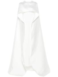 Solace London cape-layer Maxi Dress White at Farfetch