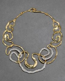 Solanales Gold Crystal Intertwined Necklace Alexis Bittar at Alexis Bittar