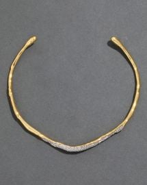 Solanales Gold Crystal Skinny Collar at Alexis Bittar