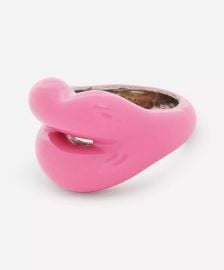 Solange Azagury Partridge Bubble Gum Pink Hotlips Ring at Liberty