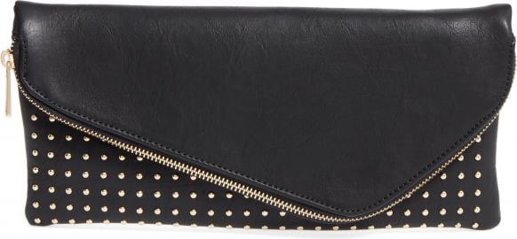 Sole Society Studded Foldover Clutch   Nordstrom at Nordstrom