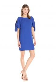 Solid Crepe Shift Dress by Vince Camuto at Amazon