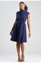 Solid Taffeta Tie Front Dress at Nordstrom