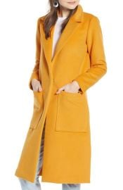 Something Navy Patch Pocket Coat at Nordstrom