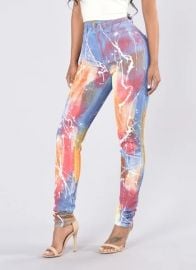 Somewhere Over The Rainbow Jeans by Fashion Nova at Fashion Nova