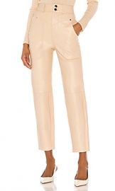 Song of Style Seana Leather Pant in Khaki from Revolve com at Revolve