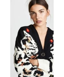 Sonia Rykiel Floral Animal Print Combo Cardigan at Shopbop