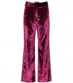 Sonya high-rise velvet pants at Mytheresa