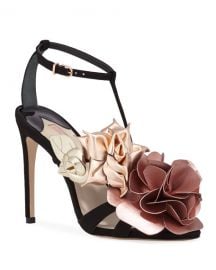 Sophia Webster Jumbo Lilico Floral Velvet Sandals at Neiman Marcus