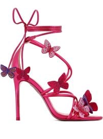 Sophia Webster Vanessa Butterfly Heeled Sandals Pink at Farfetch