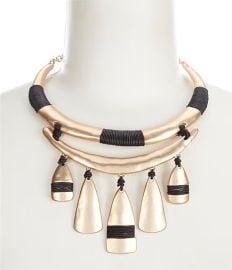 Southern Living Cord Wrapped Bar Sculptural Necklace Dillardx27s at Dillards