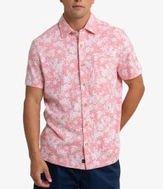 Southern Tide Beachcast Floral Print Short Sleeve Woven Shirt Dillardx27s at Dillards