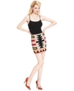 Southwestern Print mini skirt by Rachel Roy at Macys