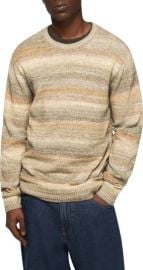 Space Dye Cotton Blend Crewneck Sweater at Nordstrom