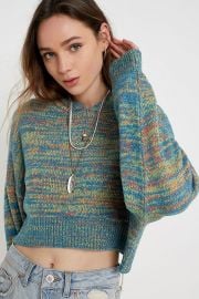 Space Dye Hooded Pullover Jumper at Urban Outfitters