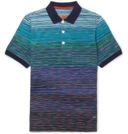 Space Dyed Cotton Polo Shirt by Missoni at Clothbase