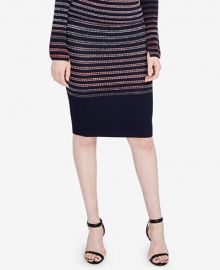 Space-Dyed Striped Pencil Skirt by RACHEL Rachel Roy at Macys