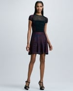 Space dye and mesh dress by M Missoni at Neiman Marcus