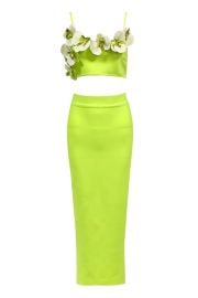 Spaghetti Straps Flower Tops and Maxi Skirts CHICIDA at Chicida